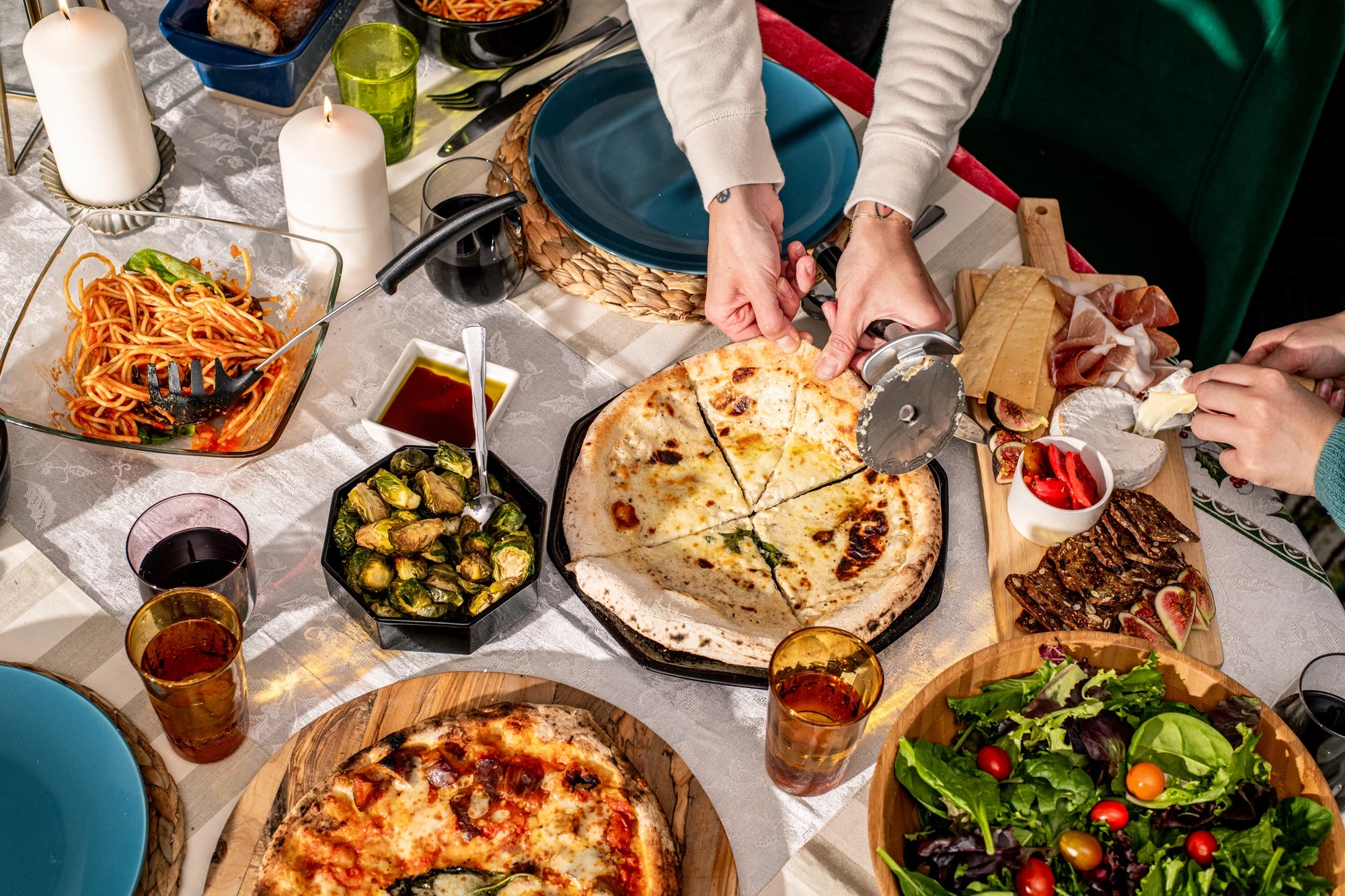 Pizzas made with Poco Bero dough